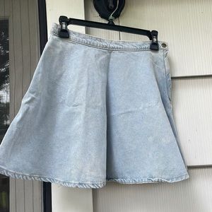 American apparel skater, jean skirt